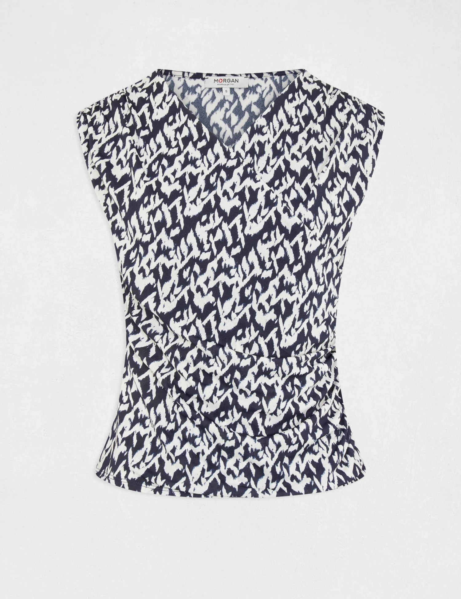 T-shirt Manches Courtes Imprimé Abstrait Multico Femme 4 T-shirt Manches Courtes Imprimé Abstrait Multico Femme – Image 4