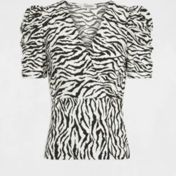 T-shirt Manches Courtes Imprimé Zèbre Multico Femme 8 T-shirt Manches Courtes Imprimé Zèbre Multico Femme -Morgandetoi Boutique t shirt manches courtes imprime zebre multico femme vue3 32536300962670900