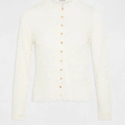 T-shirt Manches Longues En Dentelle Ivoire Femme -Morgandetoi Boutique t shirt manches longues en dentelle ivoire femme vue3 32536300949270203