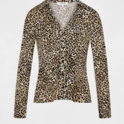 T-shirt Manches Longues Imprimé Multico Femme -Morgandetoi Boutique t shirt manches longues imprime multico femme vue3 32536300909510900