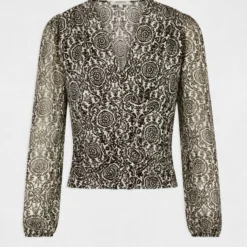 T-shirt Manches Longues Imprimé Multico Femme -Morgandetoi Boutique t shirt manches longues imprime multico femme vue3 32536300947110900