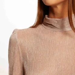 T-shirt Manches Longues Métallisé Vieux Rose Femme 9 T-shirt Manches Longues Métallisé Vieux Rose Femme -Morgandetoi Boutique t shirt manches longues metallise vieux rose femme vue4 32536300945550507