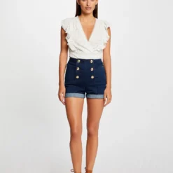 T-shirt Volants Et Broderie Anglaise Ecru Femme 7 T-shirt Volants Et Broderie Anglaise Ecru Femme -Morgandetoi Boutique t shirt volants et broderie anglaise ecru femme vue5 32536300954350201