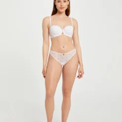 Tanga En Dentelle Blanc Femme