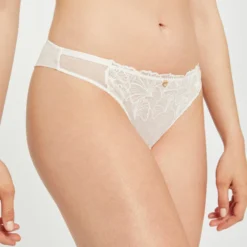 Tanga En Dentelle Ivoire Femme -Morgandetoi Boutique tanga en dentelle ivoire femme vue5 32536300958730203