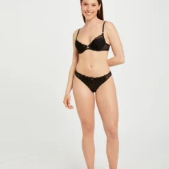 Tanga En Dentelle Noir Femme