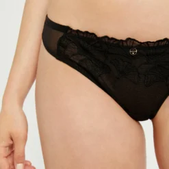 Tanga En Dentelle Noir Femme -Morgandetoi Boutique tanga en dentelle noir femme vue4 32536300958730100