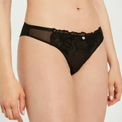 Tanga En Dentelle Noir Femme -Morgandetoi Boutique tanga en dentelle noir femme vue5 32536300958730100